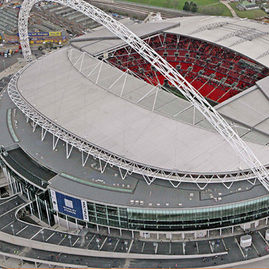 Wembley Stadium aerial shot